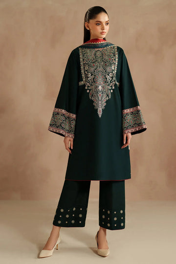 AS-U-0022 |Jazmin -Premium Unstitched Dhanak Embroidered with Printed Shawls 3pc|UNSTITCHED